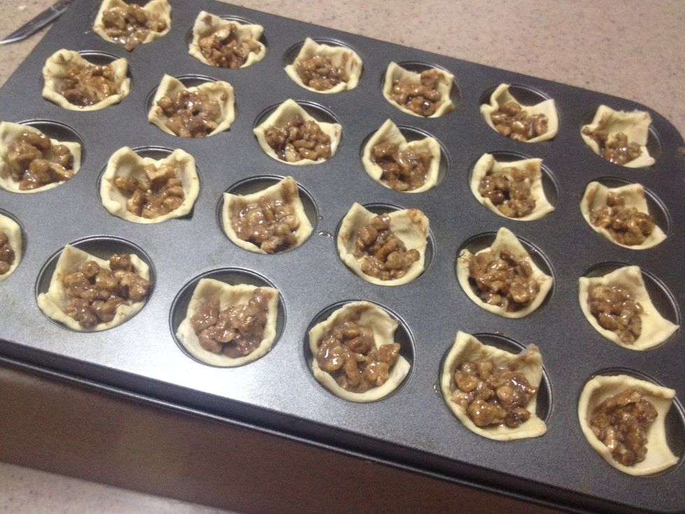 Fill them with the cinnamon mix