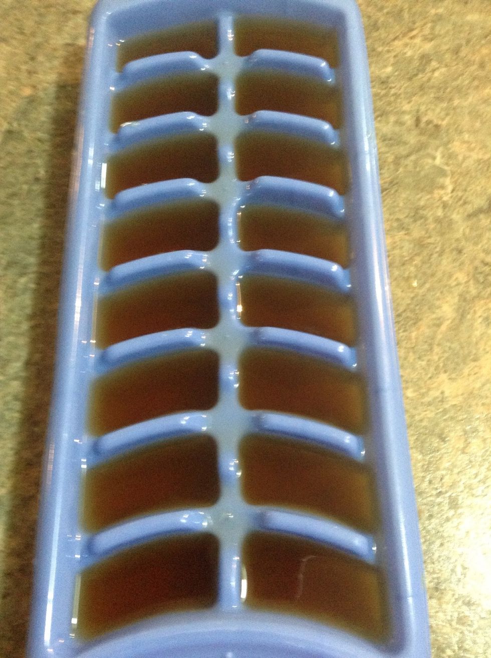 Fill up your tray and pop it in the freezer\u2744\u2744\u2744