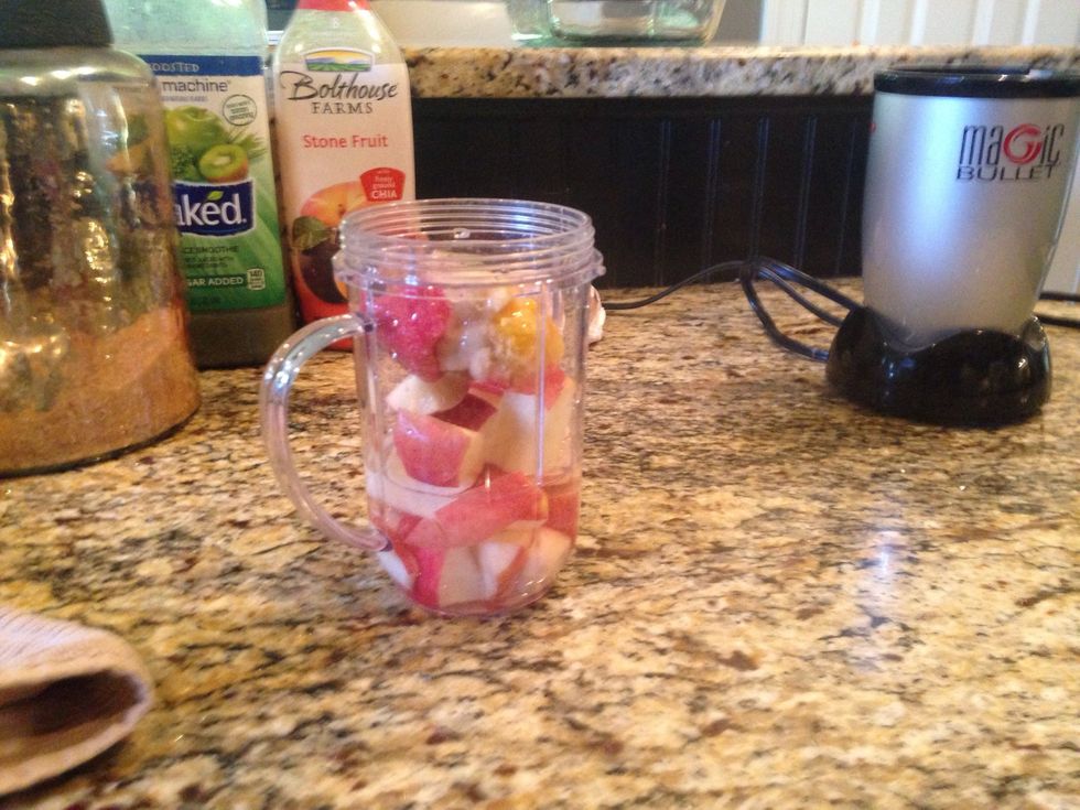 Fill water up a little less than 1/3 of the way