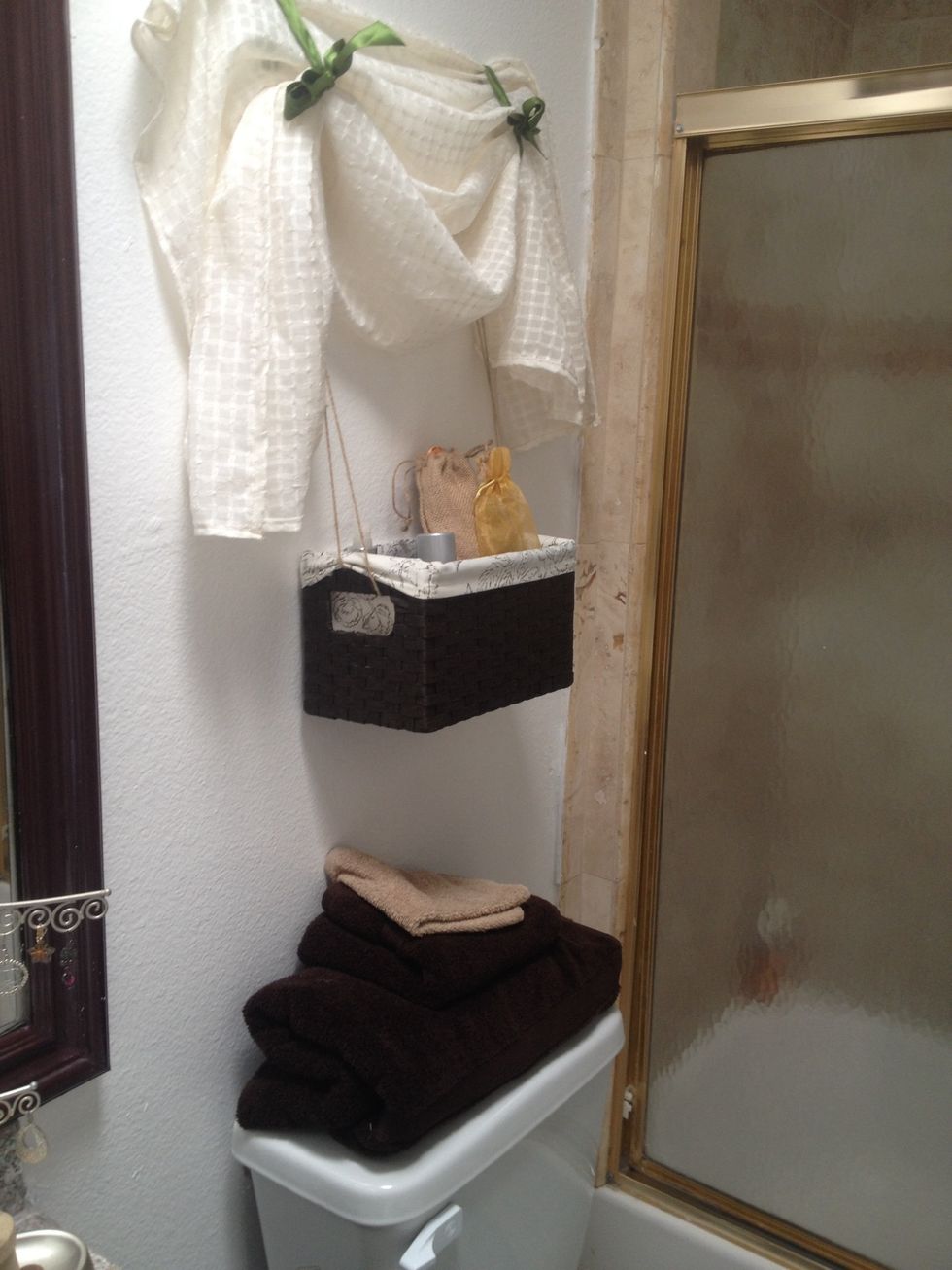 Fill with your favorite bathroom items and enjoy!