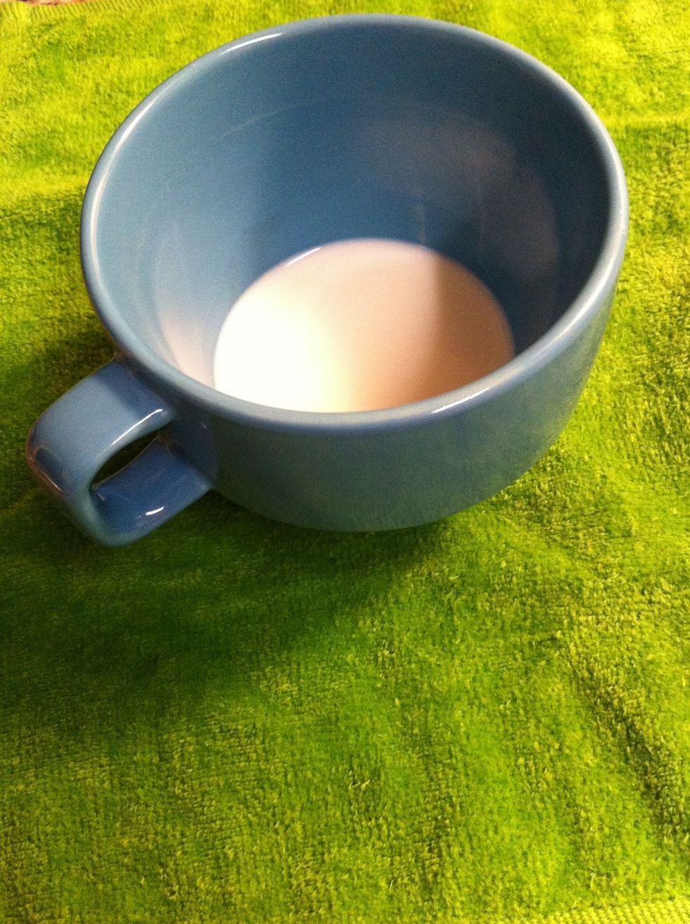 Fill your cup with a fifth of milk to make about a half cup of froth. Add more or less depending on preference.
