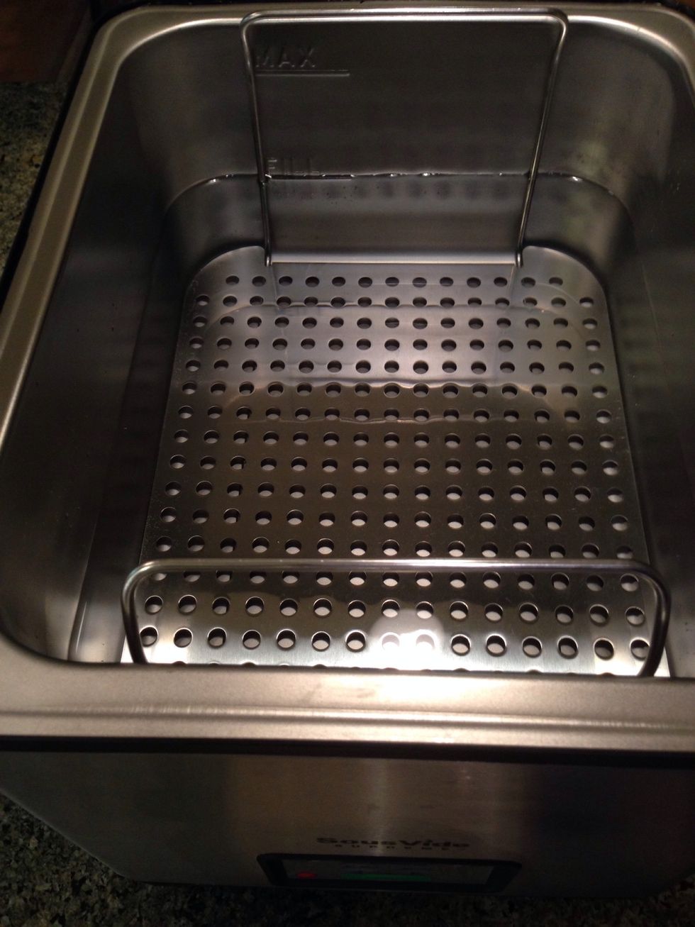 Fill your water bath to specs.