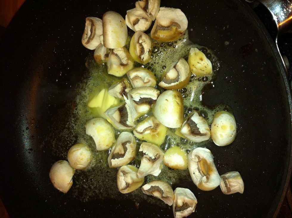 Filling #1: One of my favourite crepe fillings comes from living in Sweden. Creamed mushrooms. Saut\u00e9 mushrooms in butter. I don't bother to slice them. I just break them into pieces.