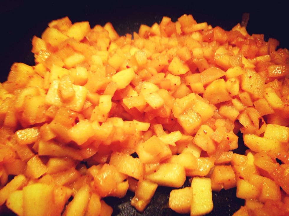 Filling is ready \ud83c\udf4f\ud83c\udf4e