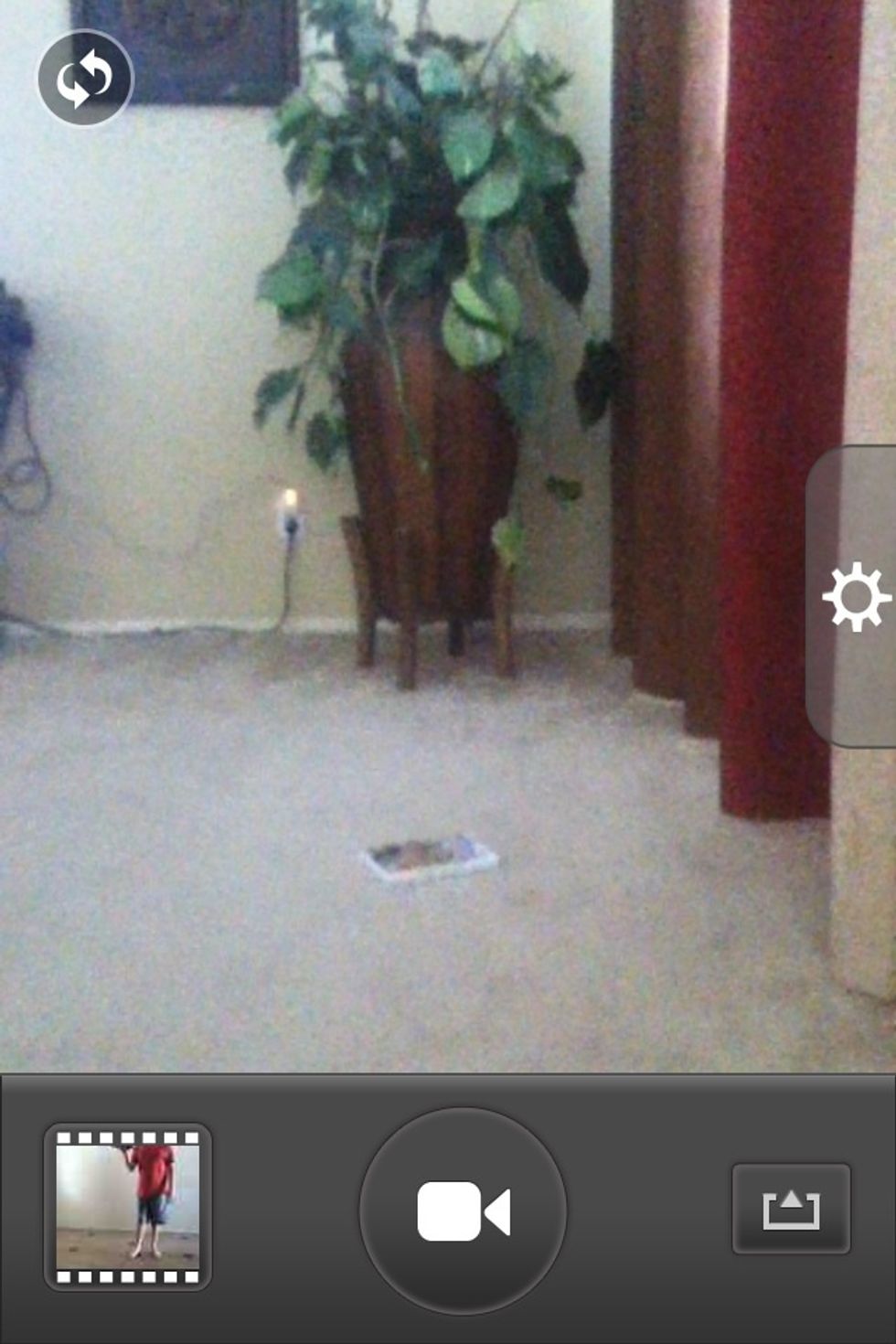 Film the thing that you want backwards. You can adjust the quality after you're done filming.