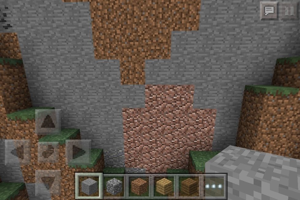 Fin a place on the side of a mountain.