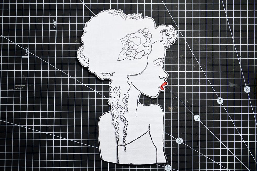 Final layer is the Bloom Girl hair. Once all layers are done use the Palette marker to add some color to her lips.