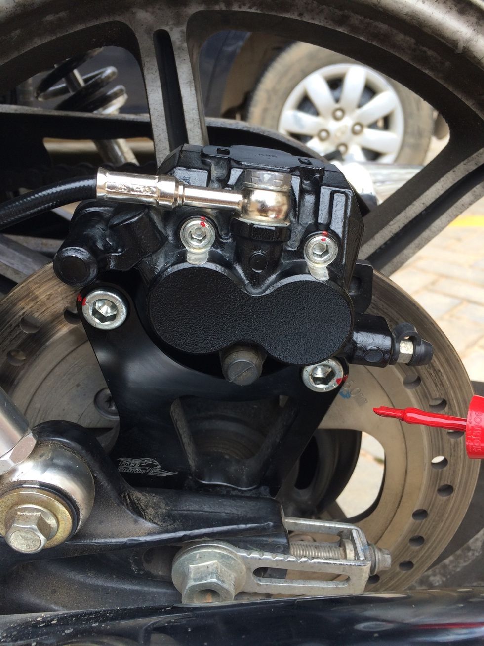 Final step, all torqued and marked