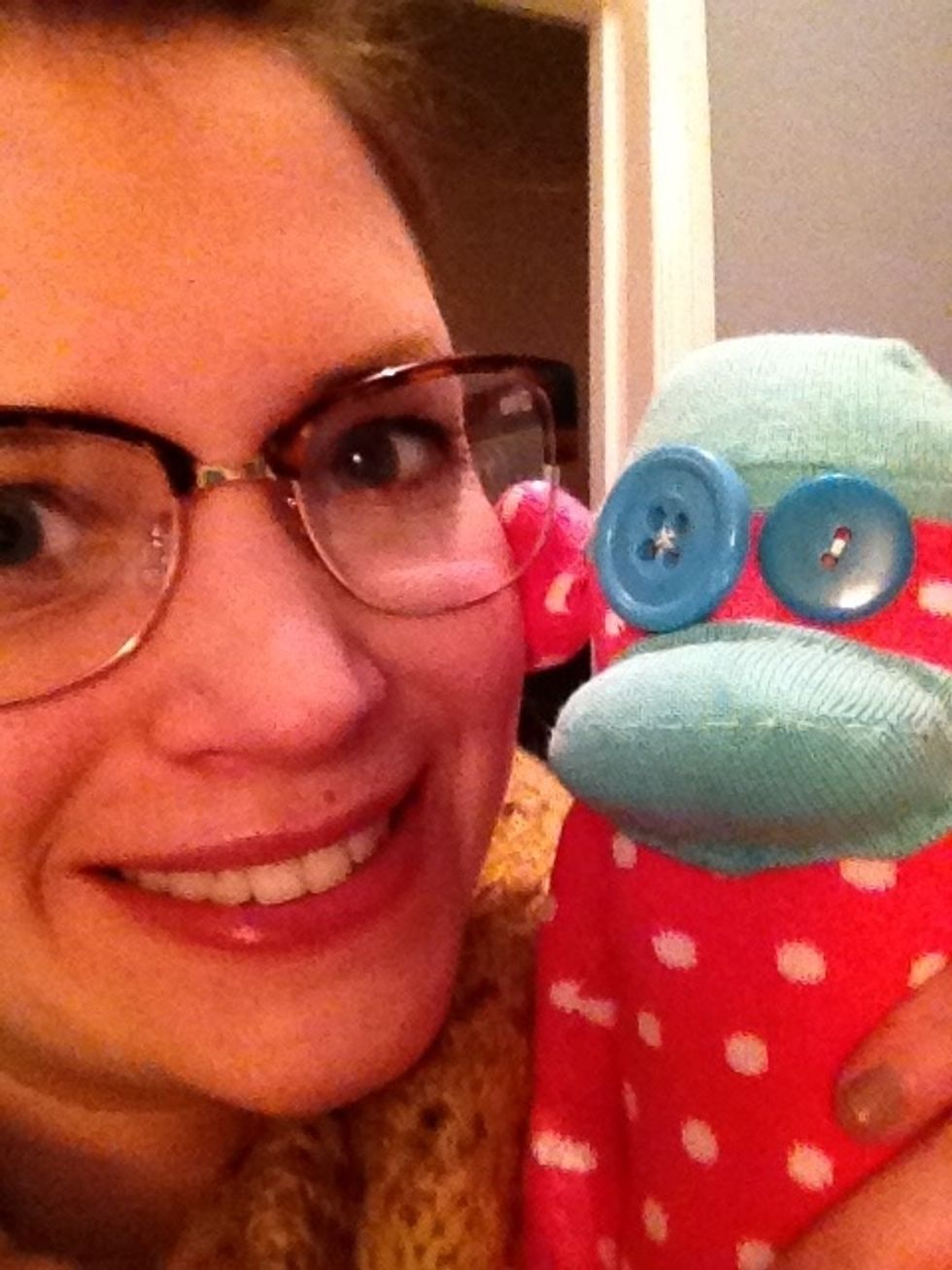 Final step is to enjoy your sock monkey! :)