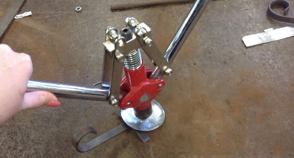 Final step........ Pop rivet the three metals into each other