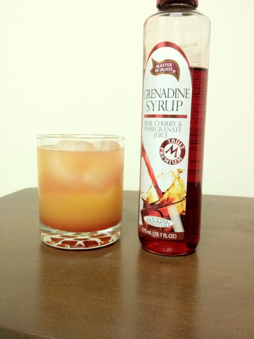 Finally, add a splash of Grenadine!