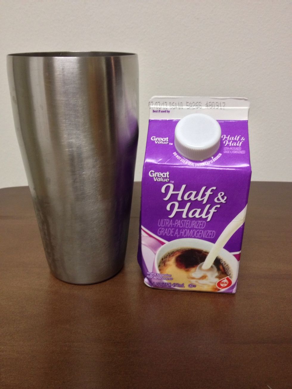 Finally, add in 2 ounces of Half and Half Cream!