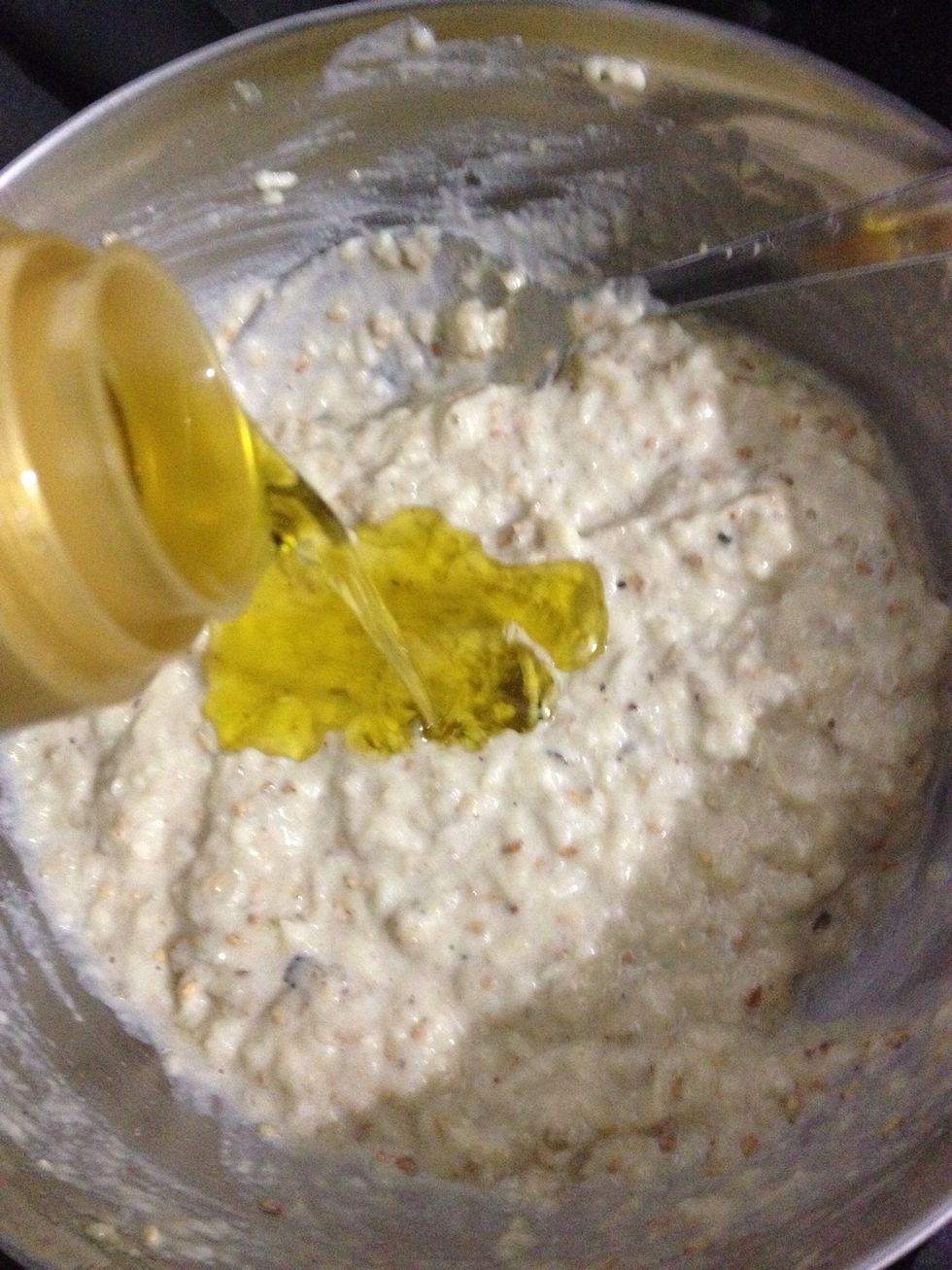 Finally add some olive oil