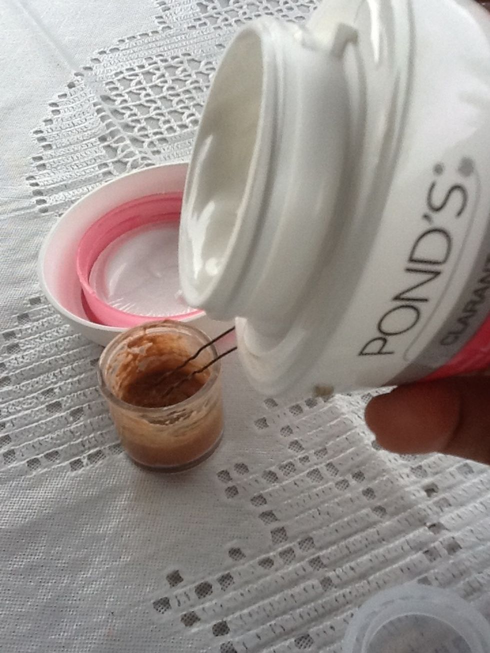 Finally add the fading face cream. This step is optional.