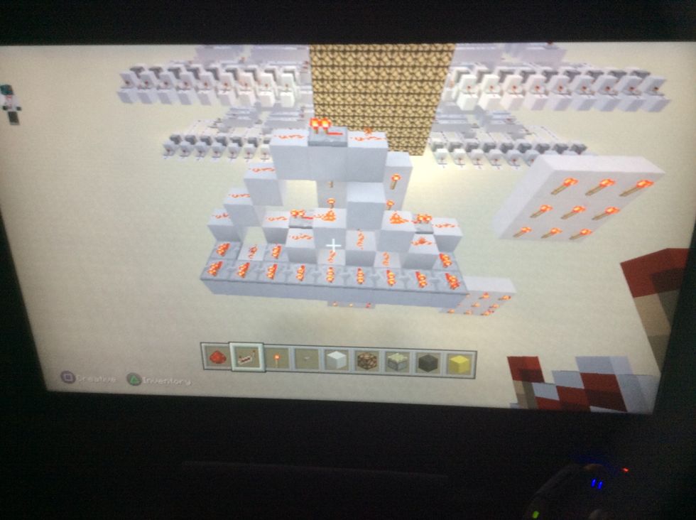 Finally add this redstone.