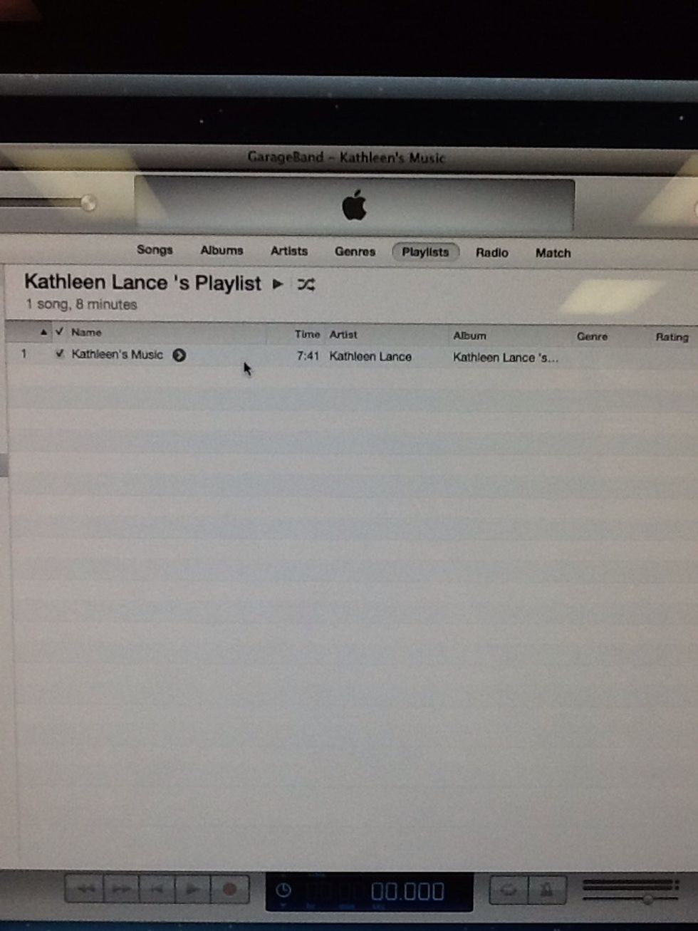 Finally, check to make sure your music is in iTunes and you'll be done!!