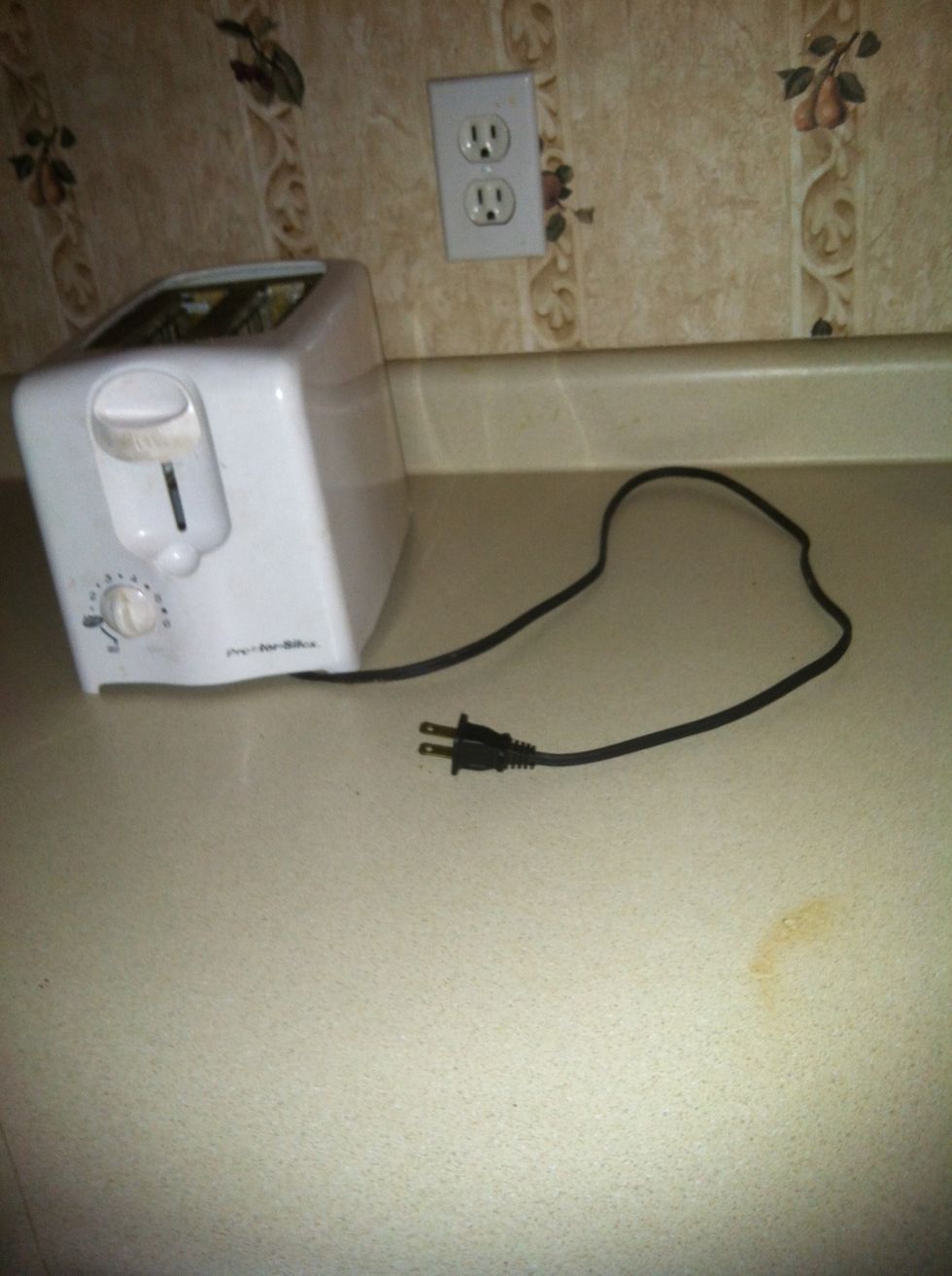 Finally, clean up your work area and unplug the toaster