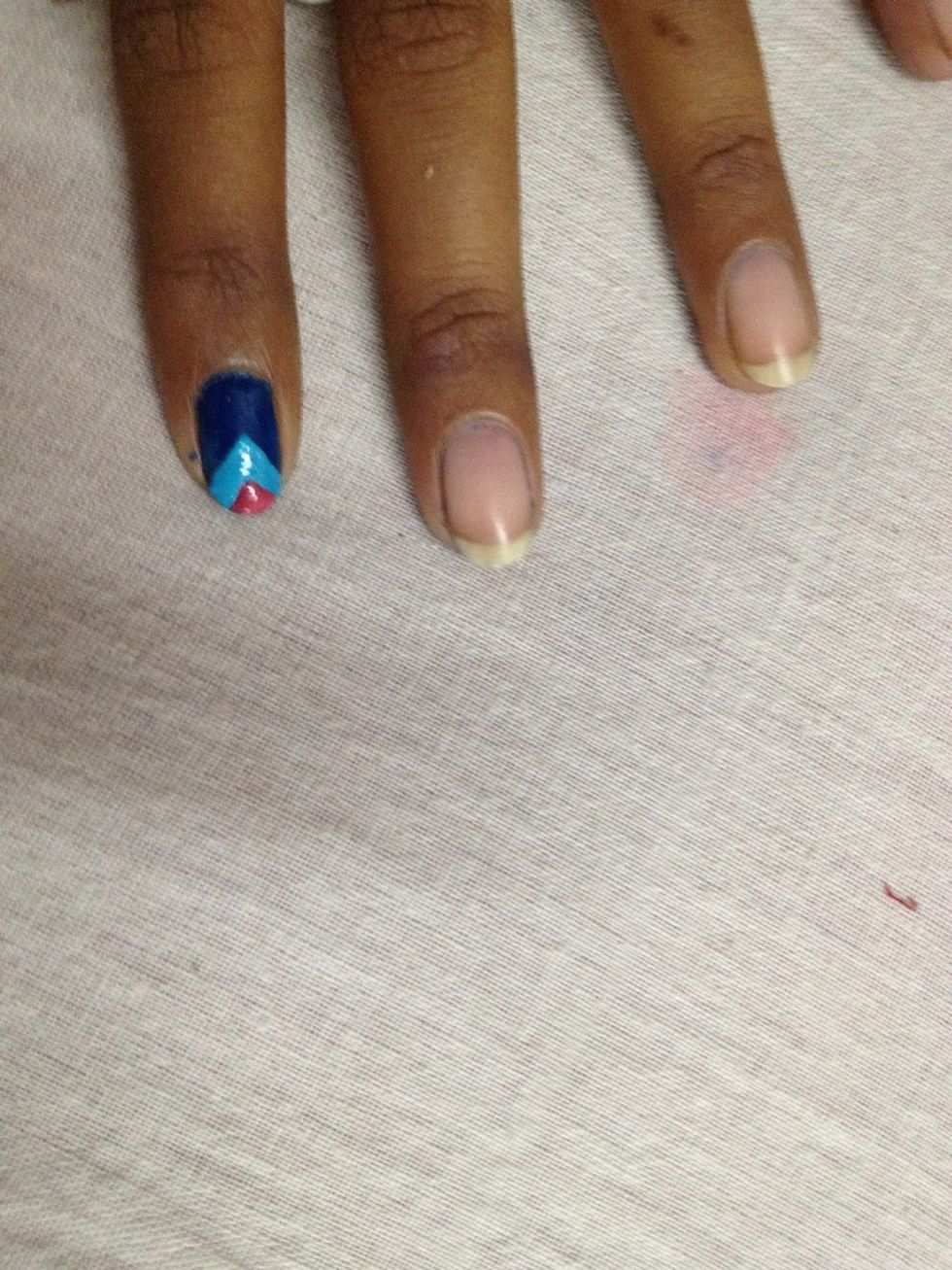 Finally..don't forget to clean up the excess polish