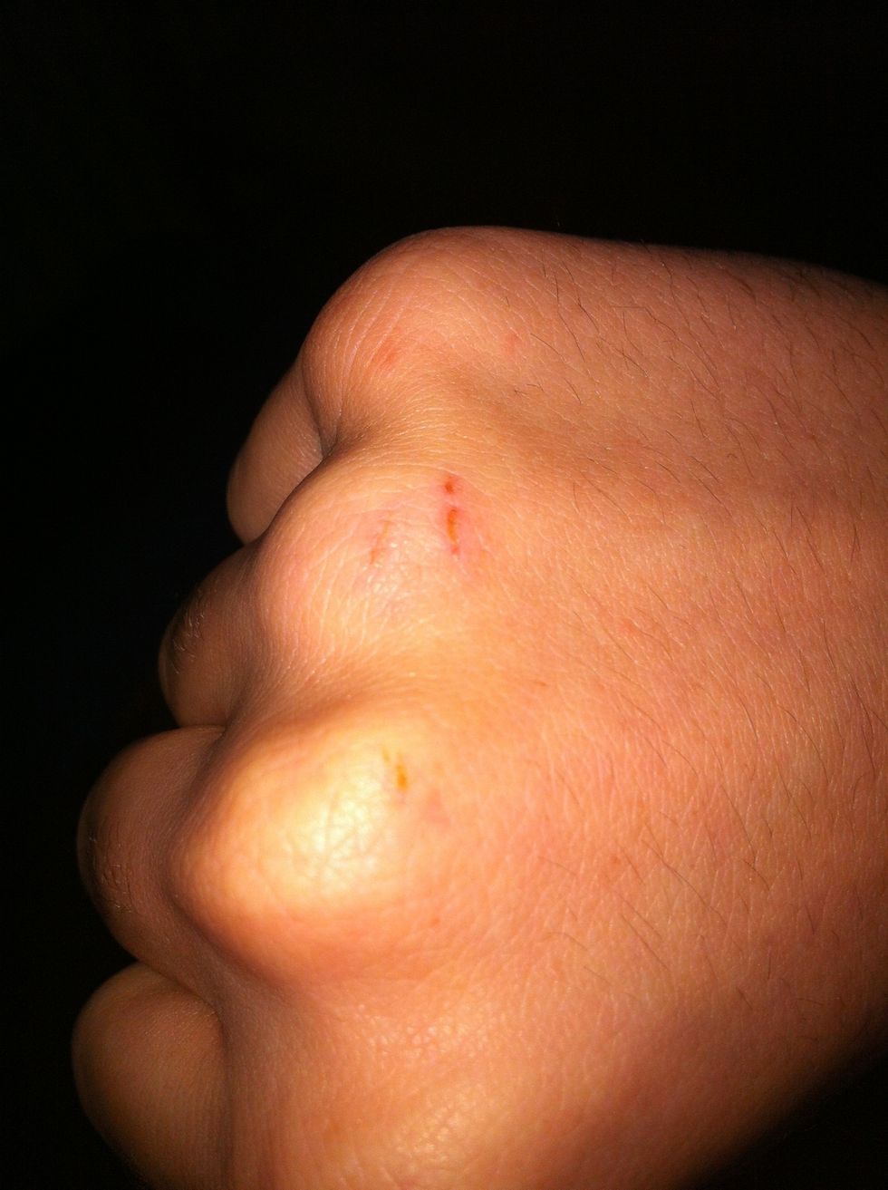 Finally, enjoy! This was after a single slide at each knuckle. Be careful!