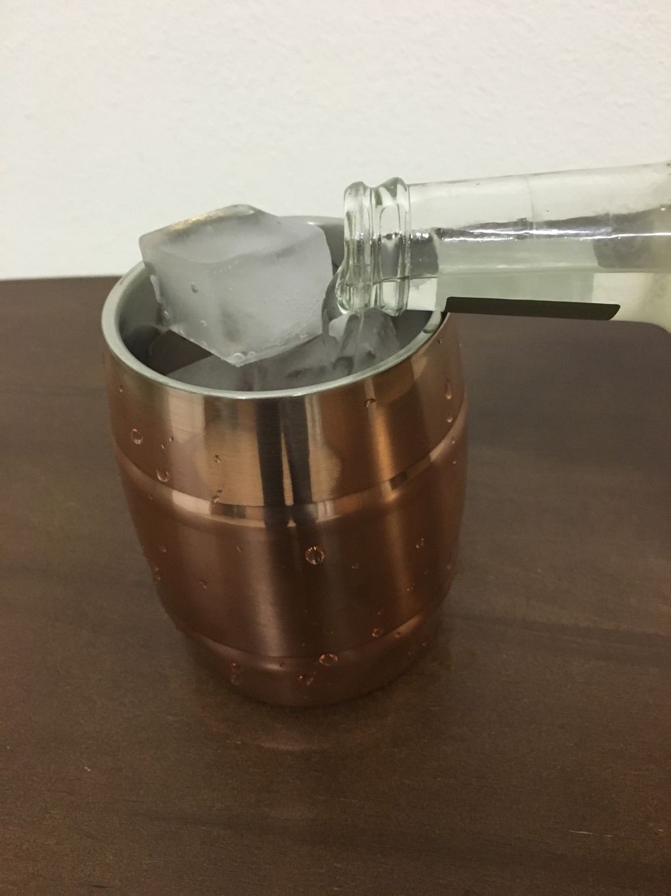 Finally, fill to the top with Ginger Beer. Usually, about 4-5 ounces. \ud83d\ude0a