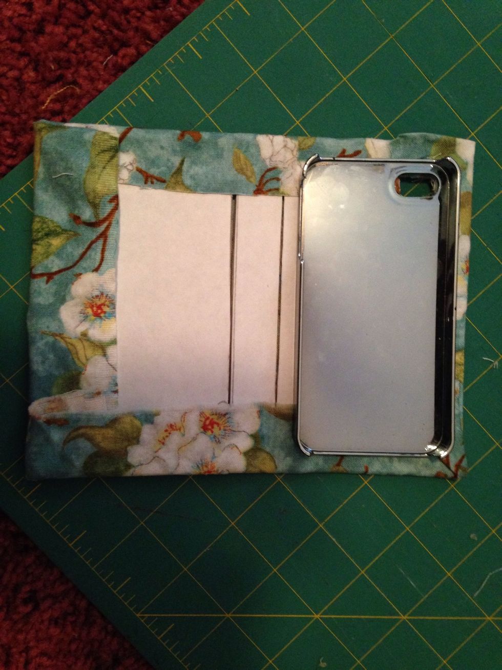 Finally, glue in the case!