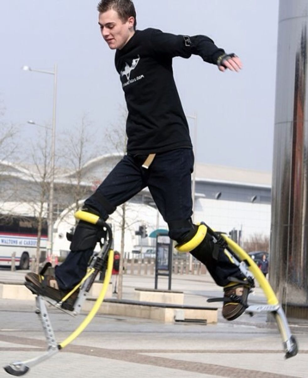 Finally, go back to the first thing you learned: walking. Practice walking quickly, with a little jumping in each step. Keep going faster and faster, and before you know it, you'll be running!