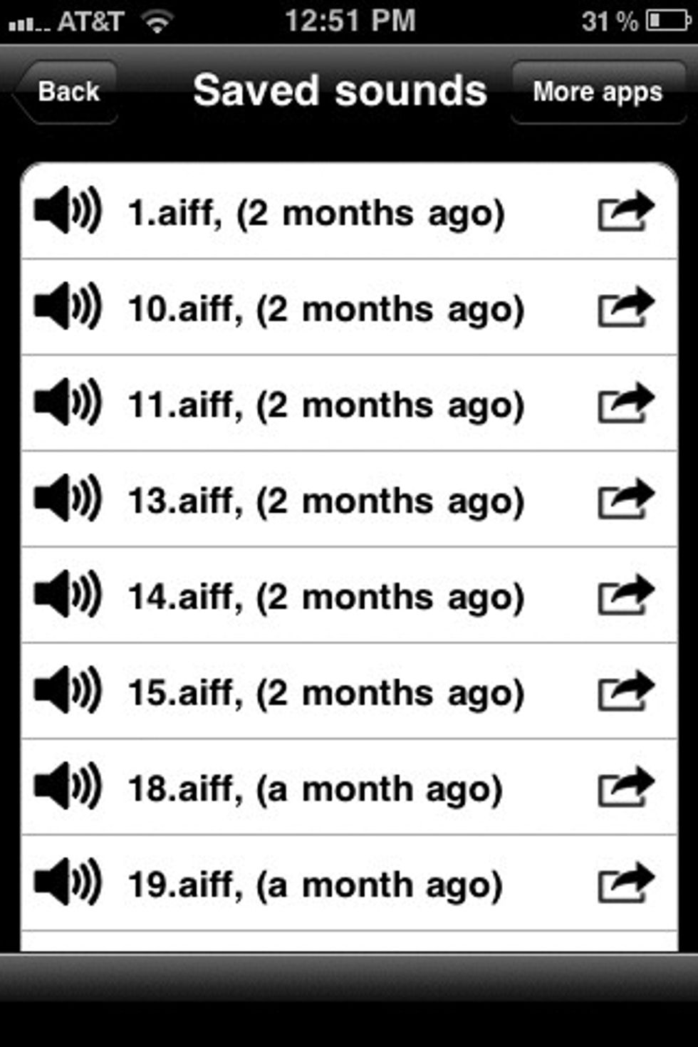 Finally go to recorded sounds and reminisce on your good recordings(: