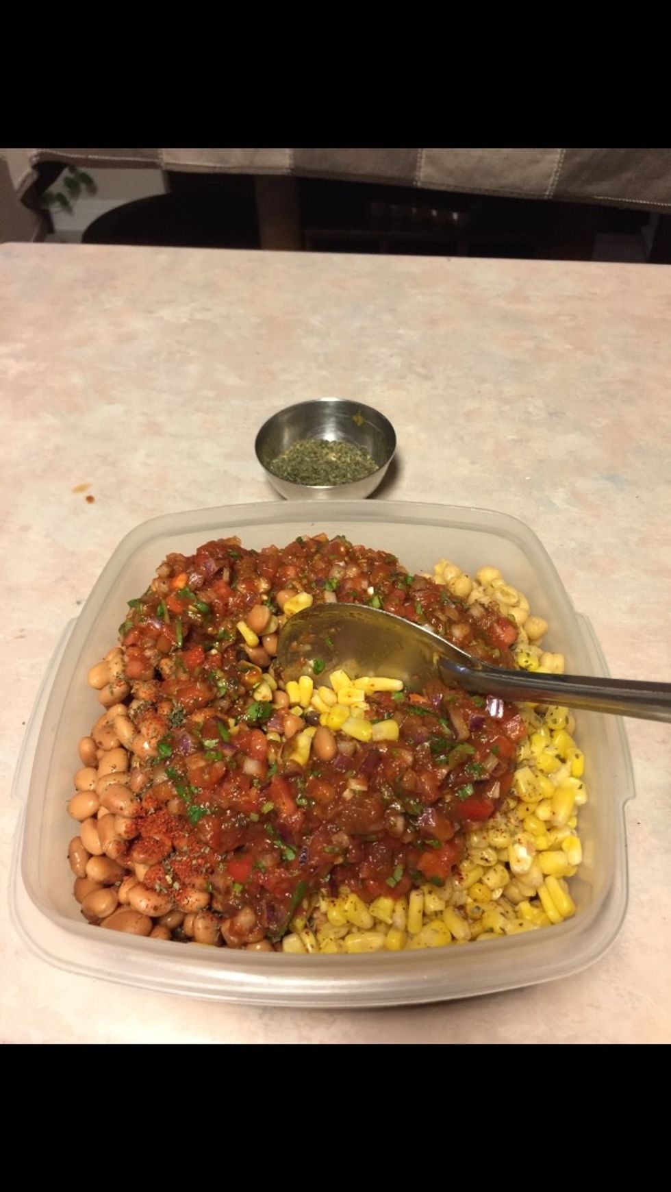 Finally mix the salad, chill and Serve