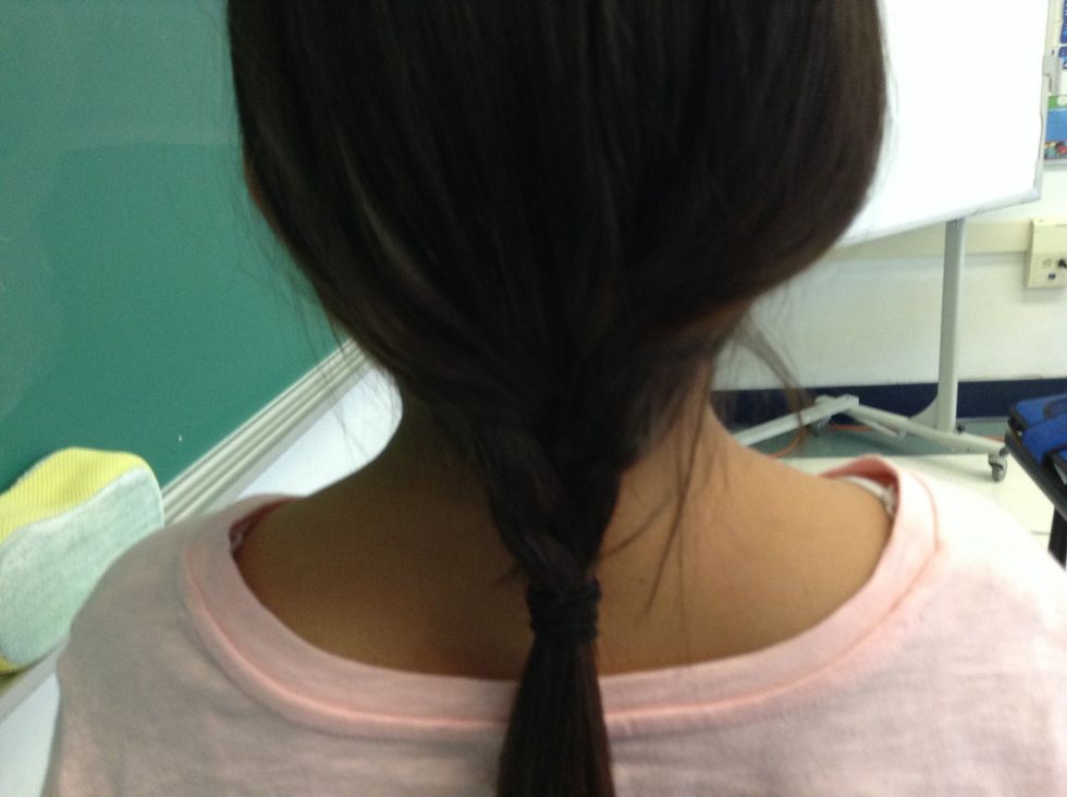 Finally, Now you have a braid.Enjoy.