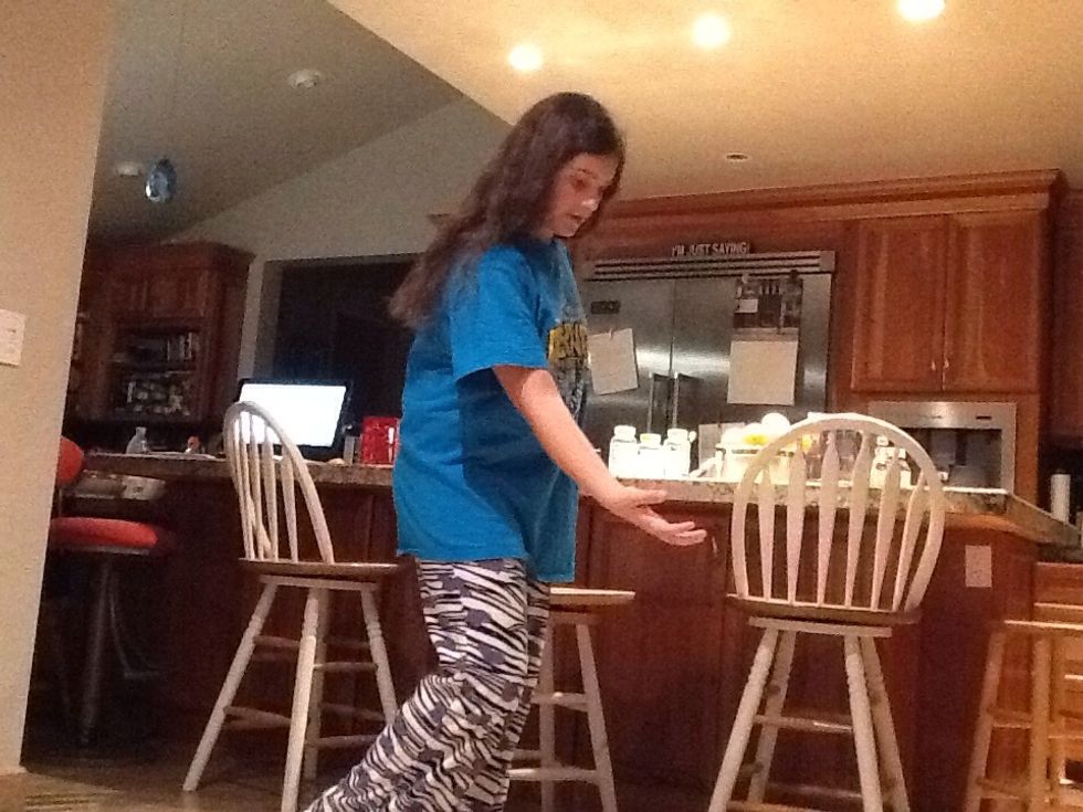 Finally, release the ball.