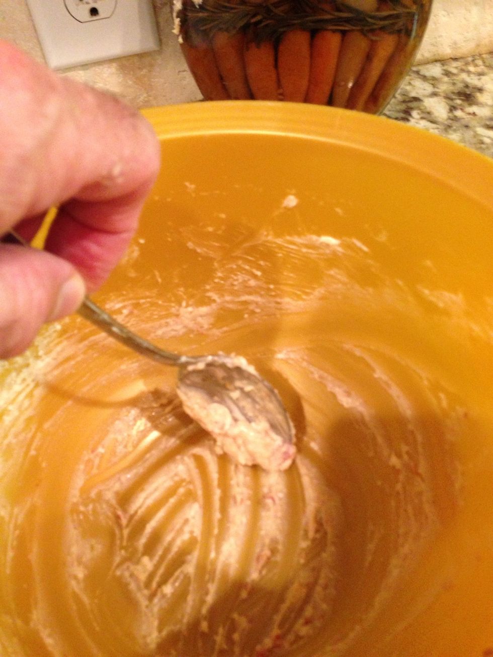 Finally scoop out anything left in the bowl