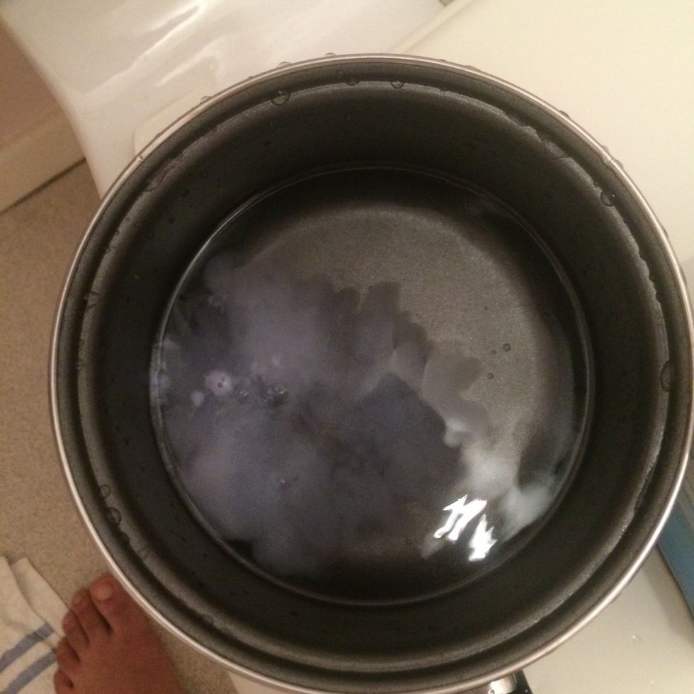 Finally, soak the rag in the softening water and move it all around you fabric and leave you bag to air dry. :)