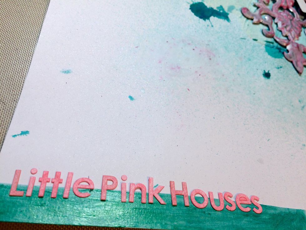 Finally, the title. "Little Pink Houses"
