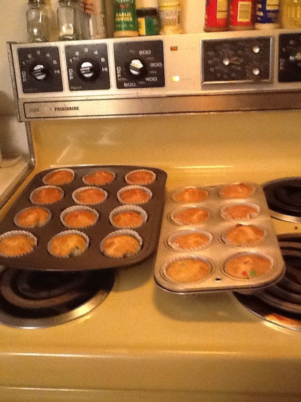 Finally when golden brown color is on the top it's done