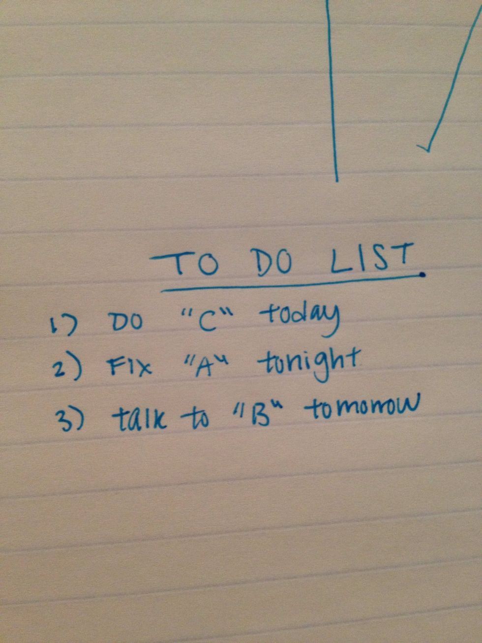 Finally, write a plan of action (a To-Do list) and follow it through. You now have a small list of things within your control to do, it is totally possible and no longer something to worry about.