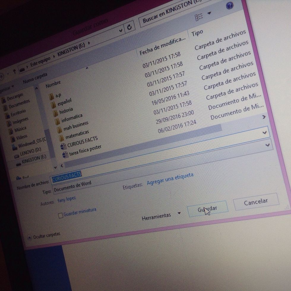Finally, you click on SAVE/GUARDAR\ud83d\ude47\ud83c\udffc\ud83d\ude4e\ud83c\udffc