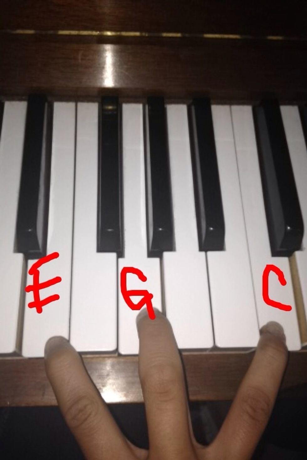 Finally your going to play this chord 4 times.