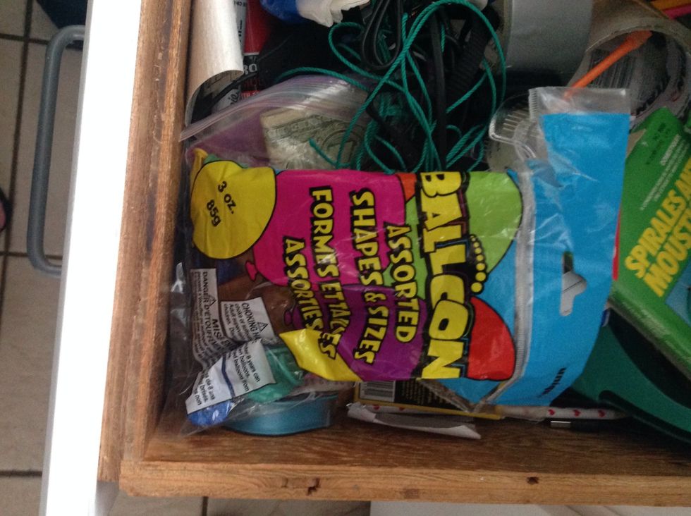 Find a ballon somewhere in your house