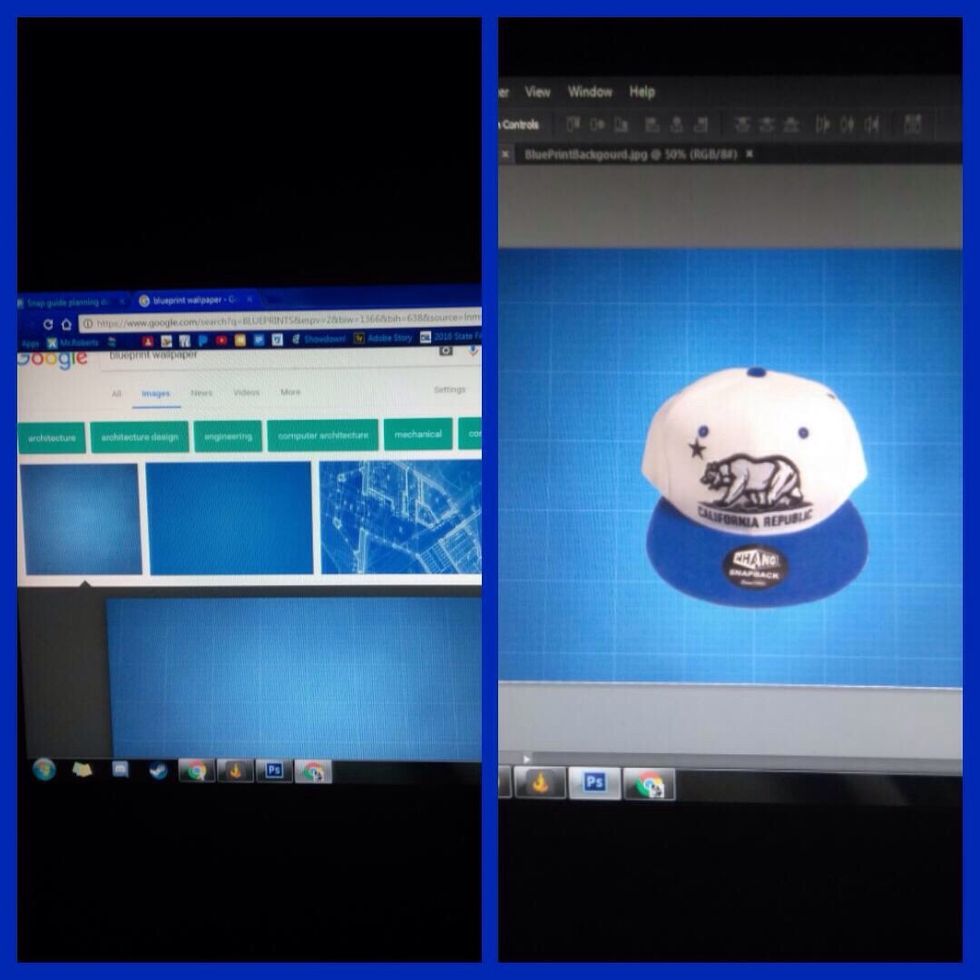 Find a blueprint backdrop and place it behind your target item