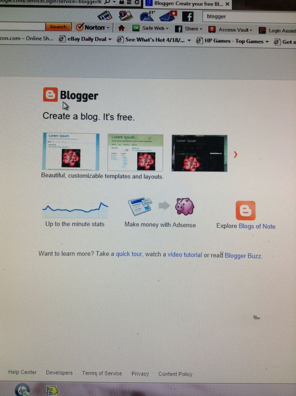 Find a great blog starter website. I like blogger in my opinion. Once you find your blog website, create an account and write down your username a password. Keep that in a safe place.\ud83d\udd12