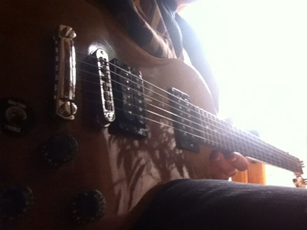 find a guitar somewhere and put it within your grasp