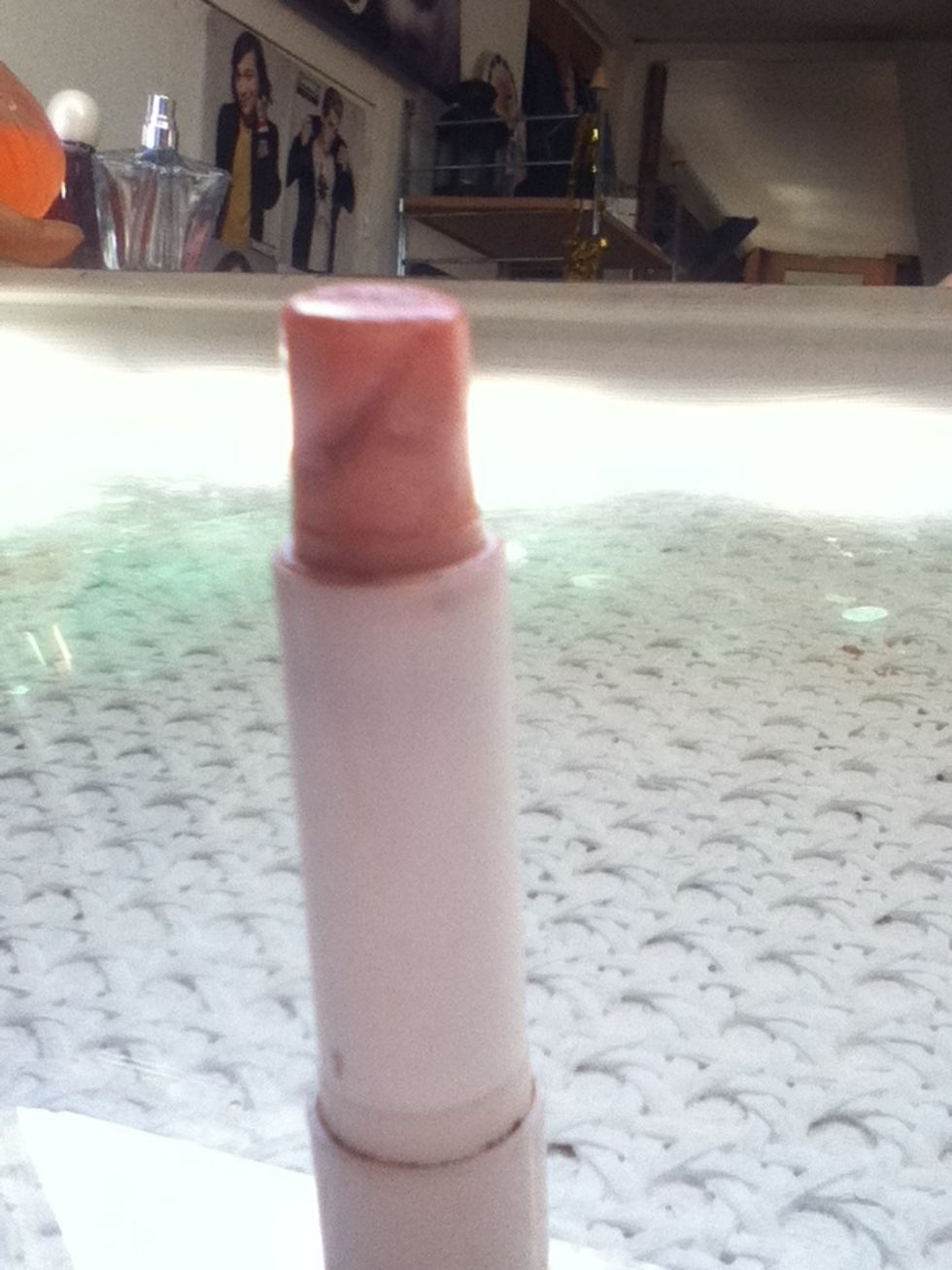 Find a lip balm that you dont like. If you dont have this then use plain petrolium jelly.