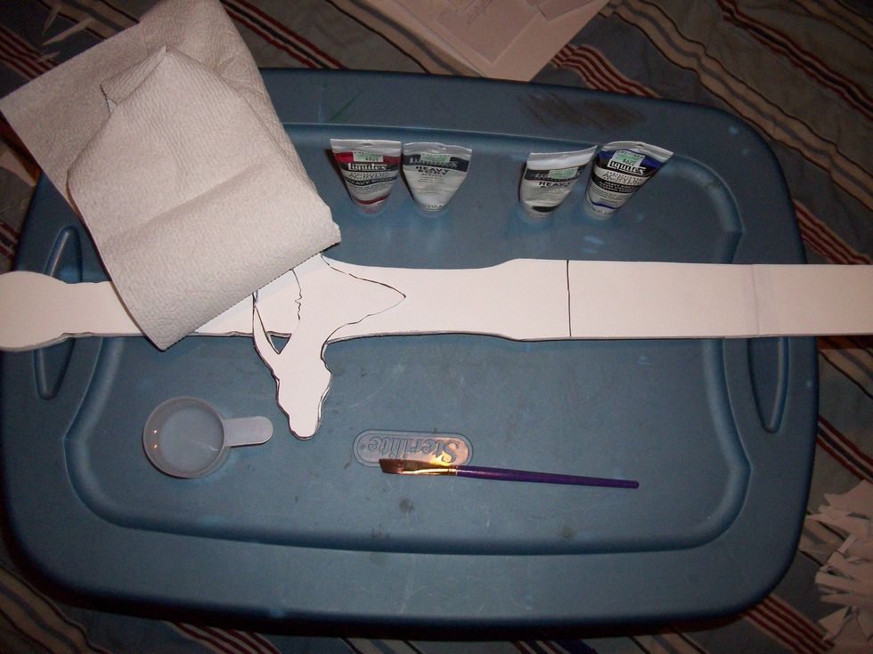 Find a place for painting. Somewhere that is okay to get paint on.