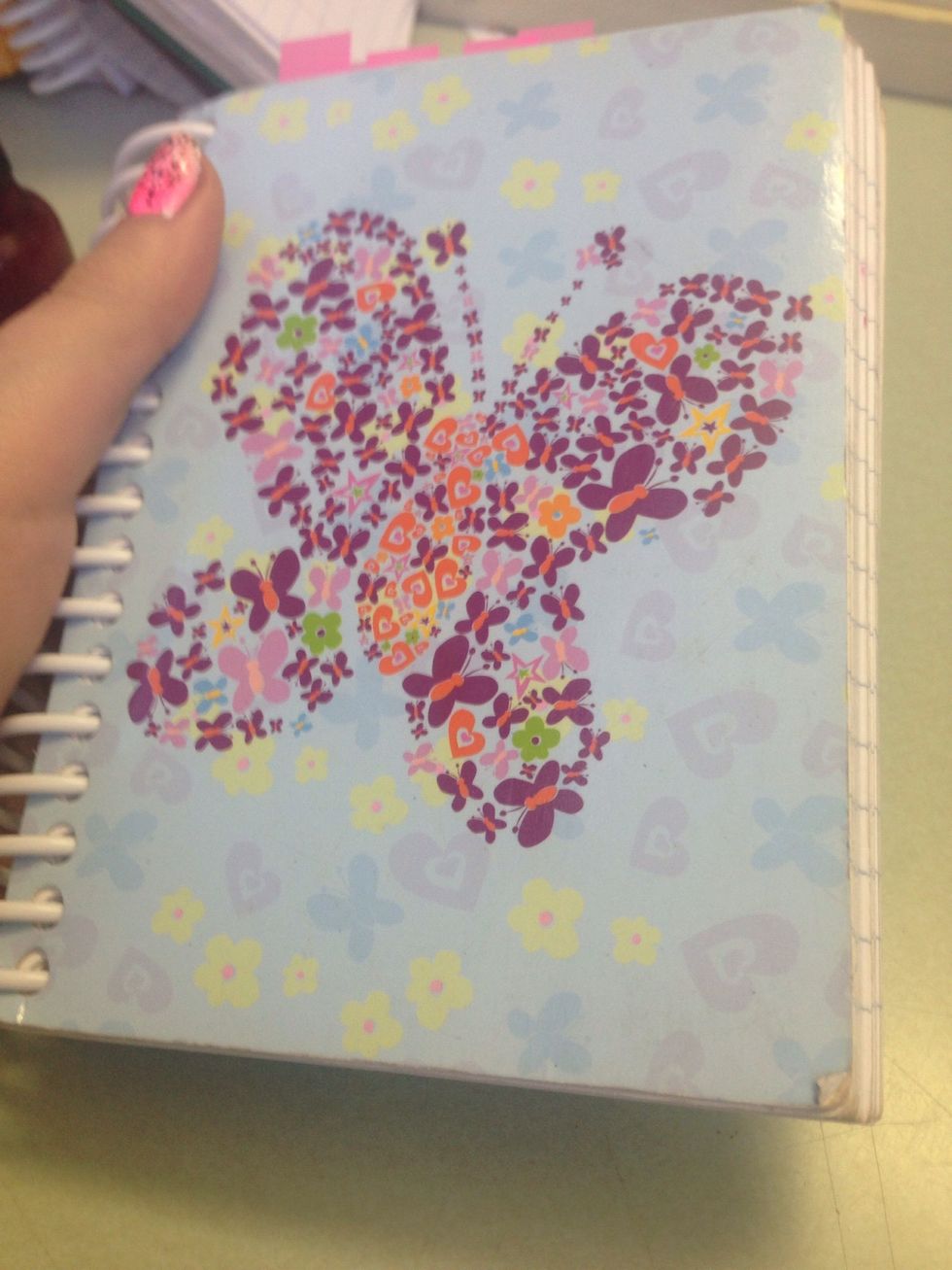 Find a small notebook. I use a small one because I can take it with me when I go shopping. Cute, cheap ones are usually available at any dollar store.