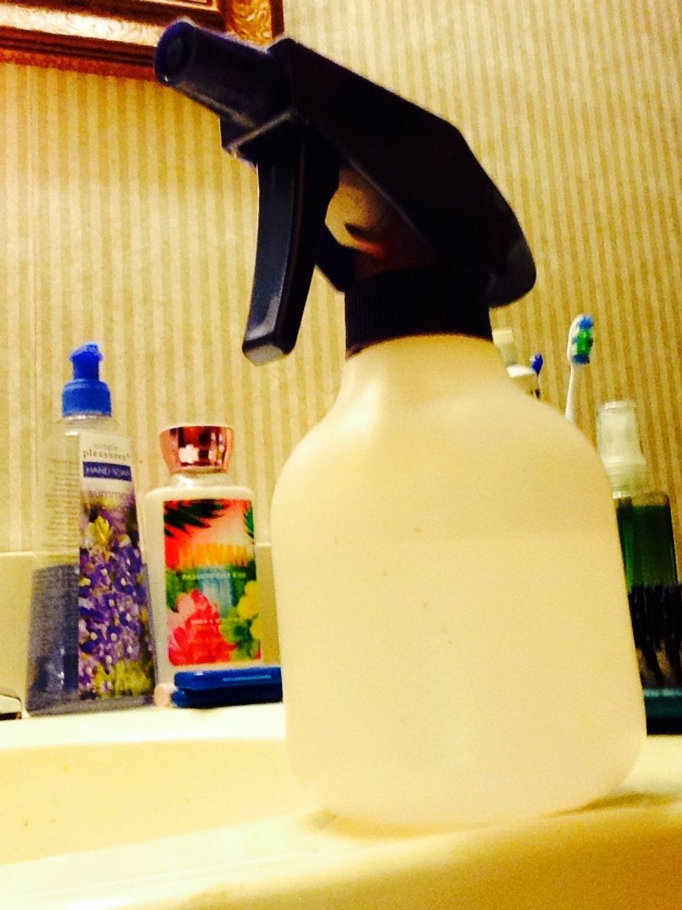 Find an empty water bottle. Any kind or size will work.