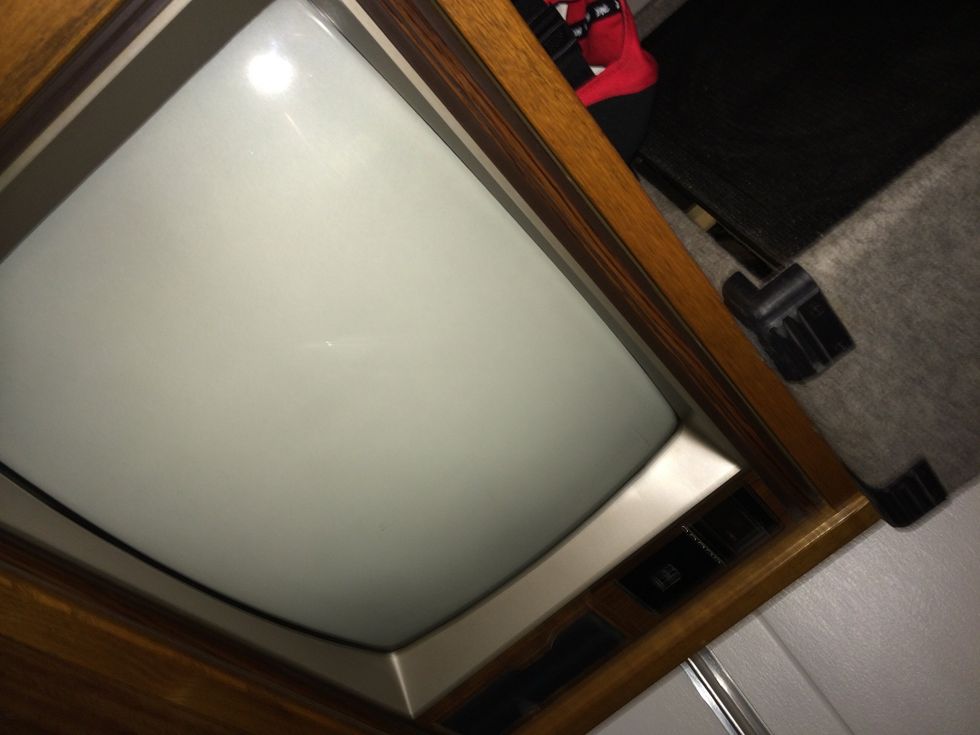 Find an older tv that has the basic necessities of a guitar cab such as: 4 sidewalls, enough room for a speaker and a back board. If not you have to make 1(aka time consuming)