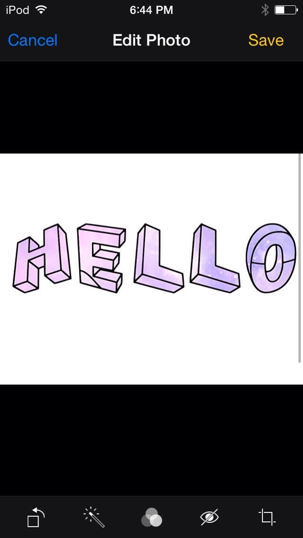 Find an overlay you like and screenshot it. Go to the screenshot and crop it so that the photo is only the overlay itself.