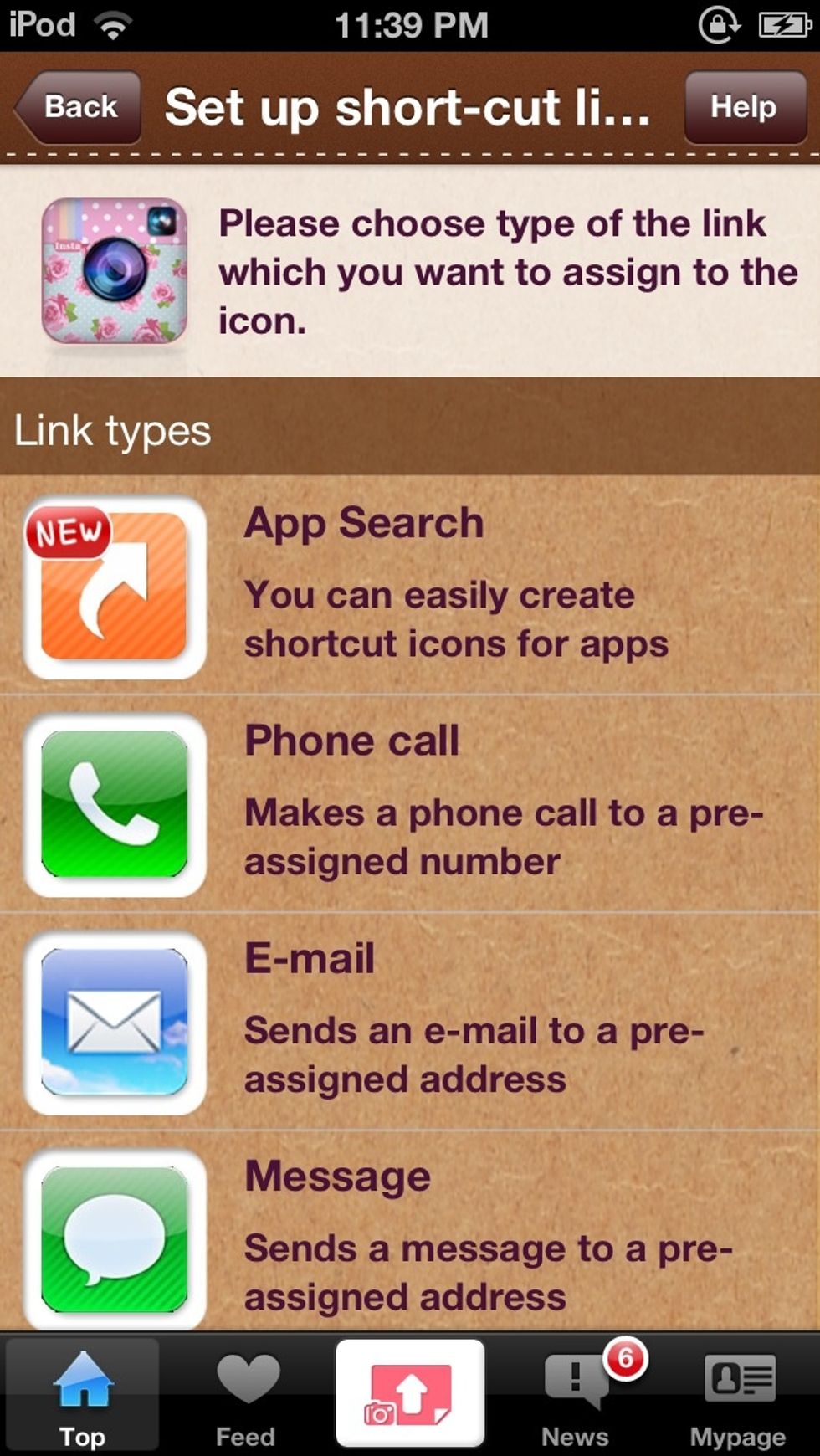 Find app search and click that