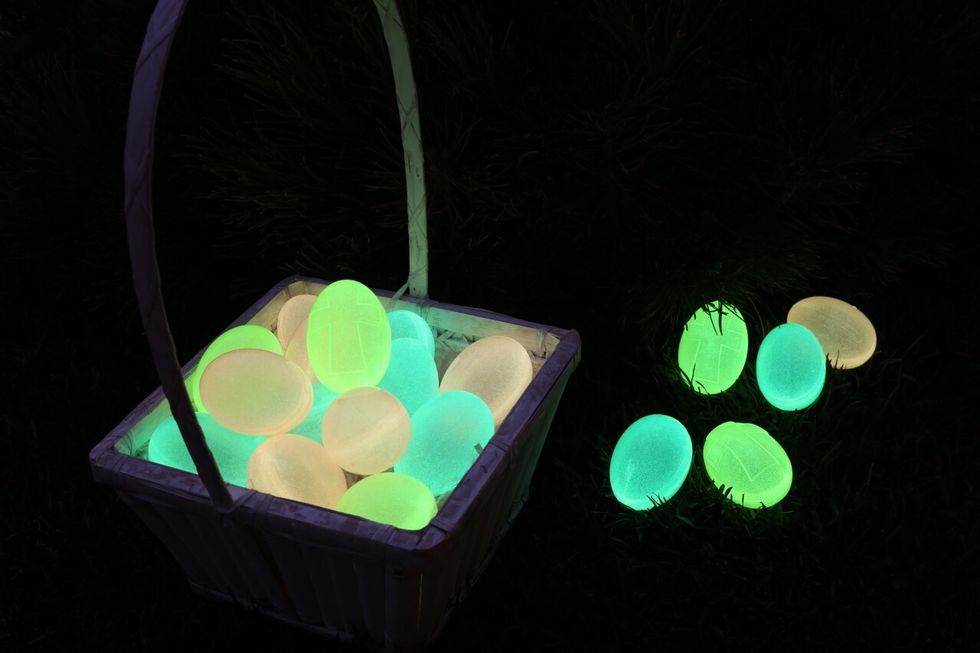 Find free children's activities with meaningful messages at egglo.com/blog. Egglo features the glow-in-the-dark Egglo Egg hunt to see the light of Jesus.