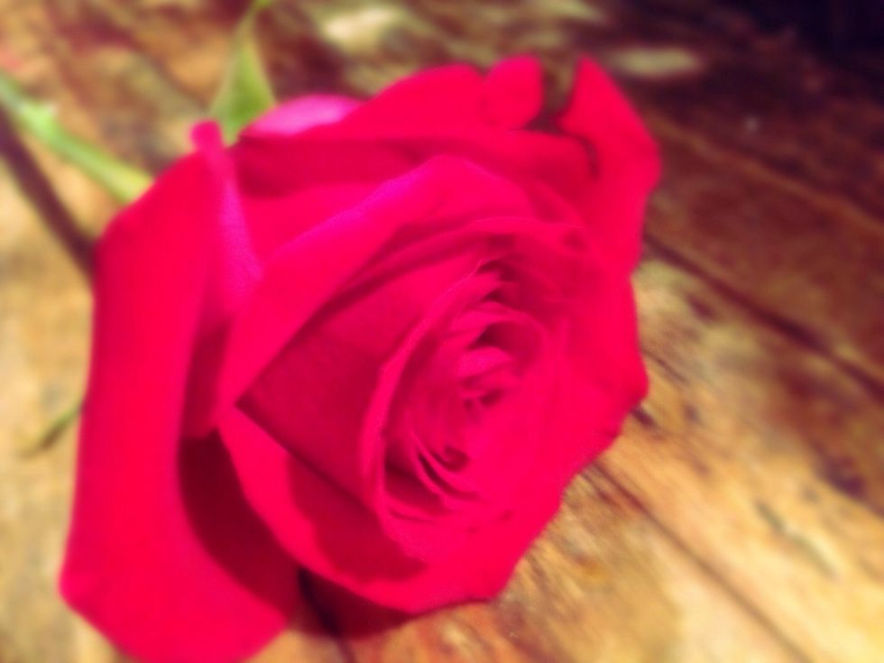 Find free "fillers" and spend your cash on some red roses. We purchased two dozen beautiful red roses from Costco for $16.99. Chose whatever color will complement the theme of your centerpiece.